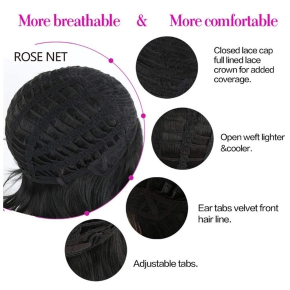 ✨BLACK FULL CAP BOB WIG✨ *NEW* main image 4
